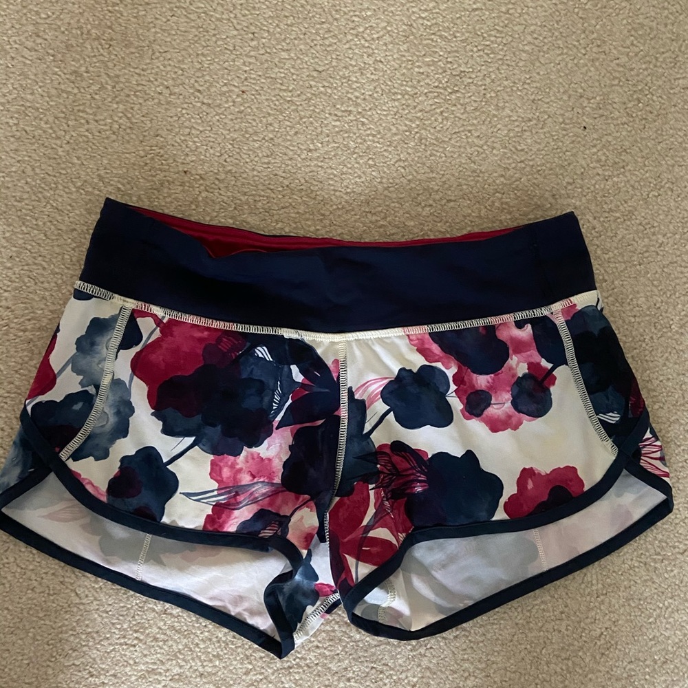Lululemon patterned running shorts